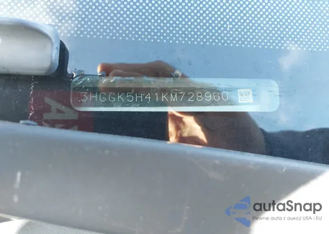 2019 Honda Fit Lx z USA, uszkodzony, nr VIN 3HGGK5H41KM728960